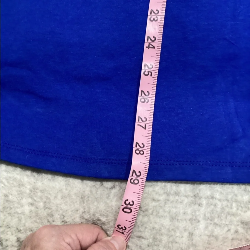 EUC - Hanes "Perfect" Cobalt Blue Tee - Worn Once - Size 2x!!! - Picture 6 of 9